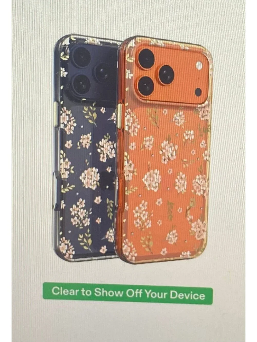 Onn Case for iPhone 17 Pro Max Pink Floral with Gems